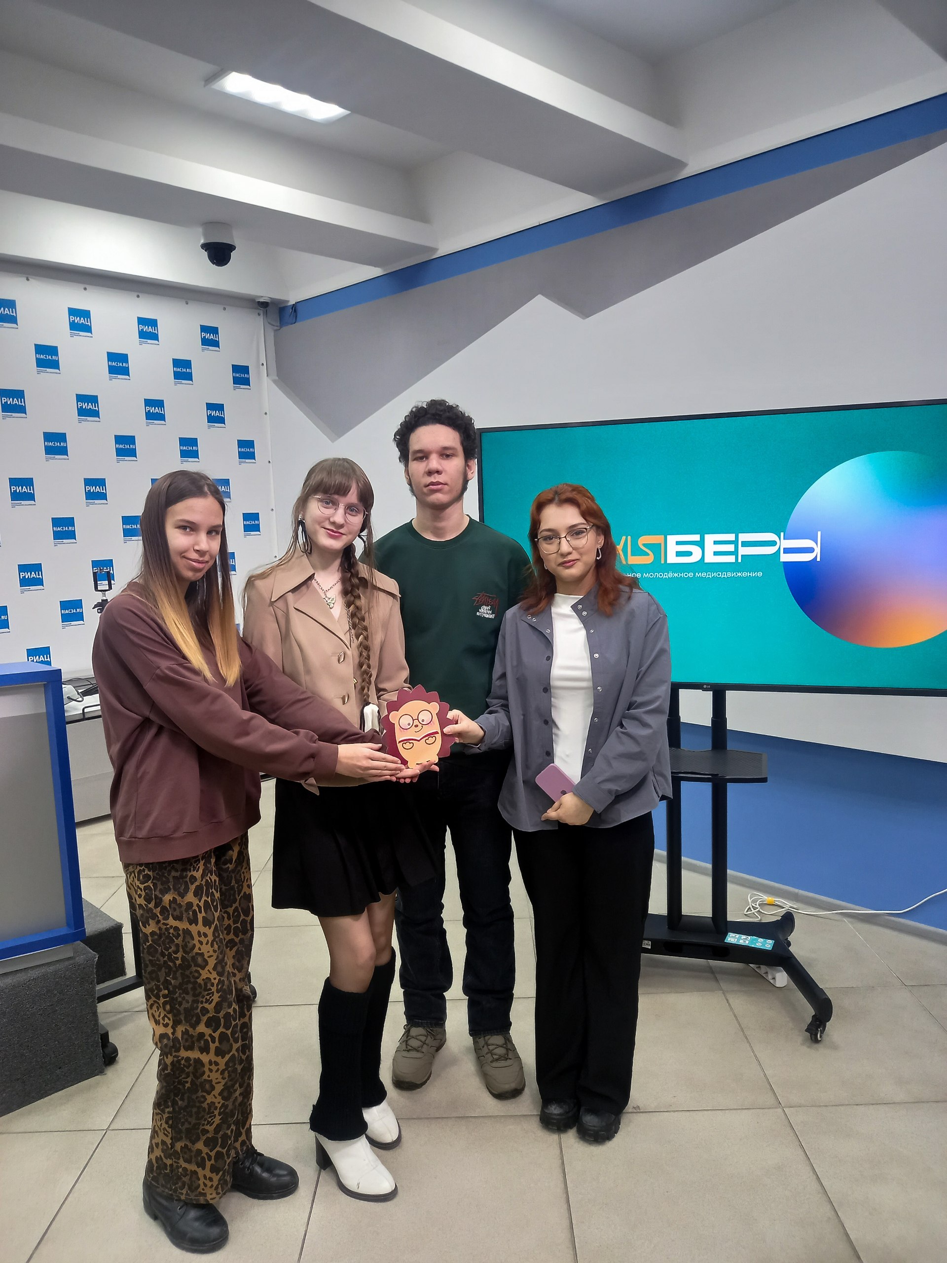 Студенты ВолГУ в пресс-центре РИАЦ